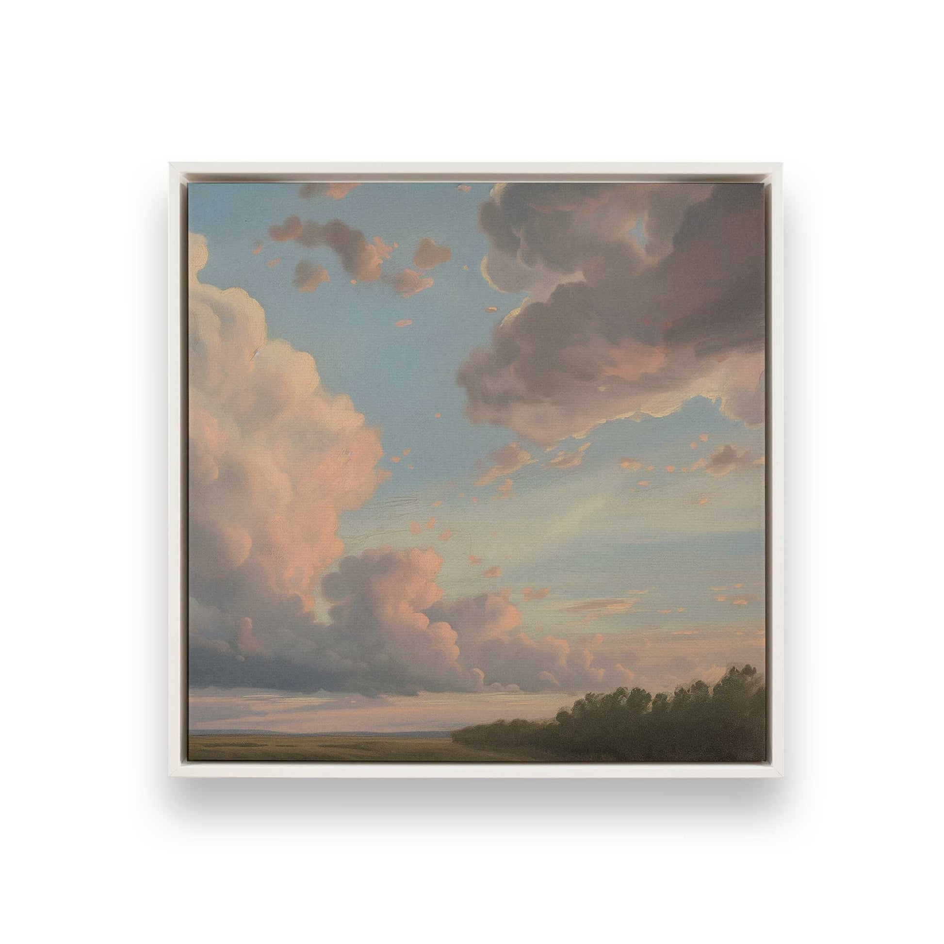 [Color:Opaque White], Picture of art in a White frame