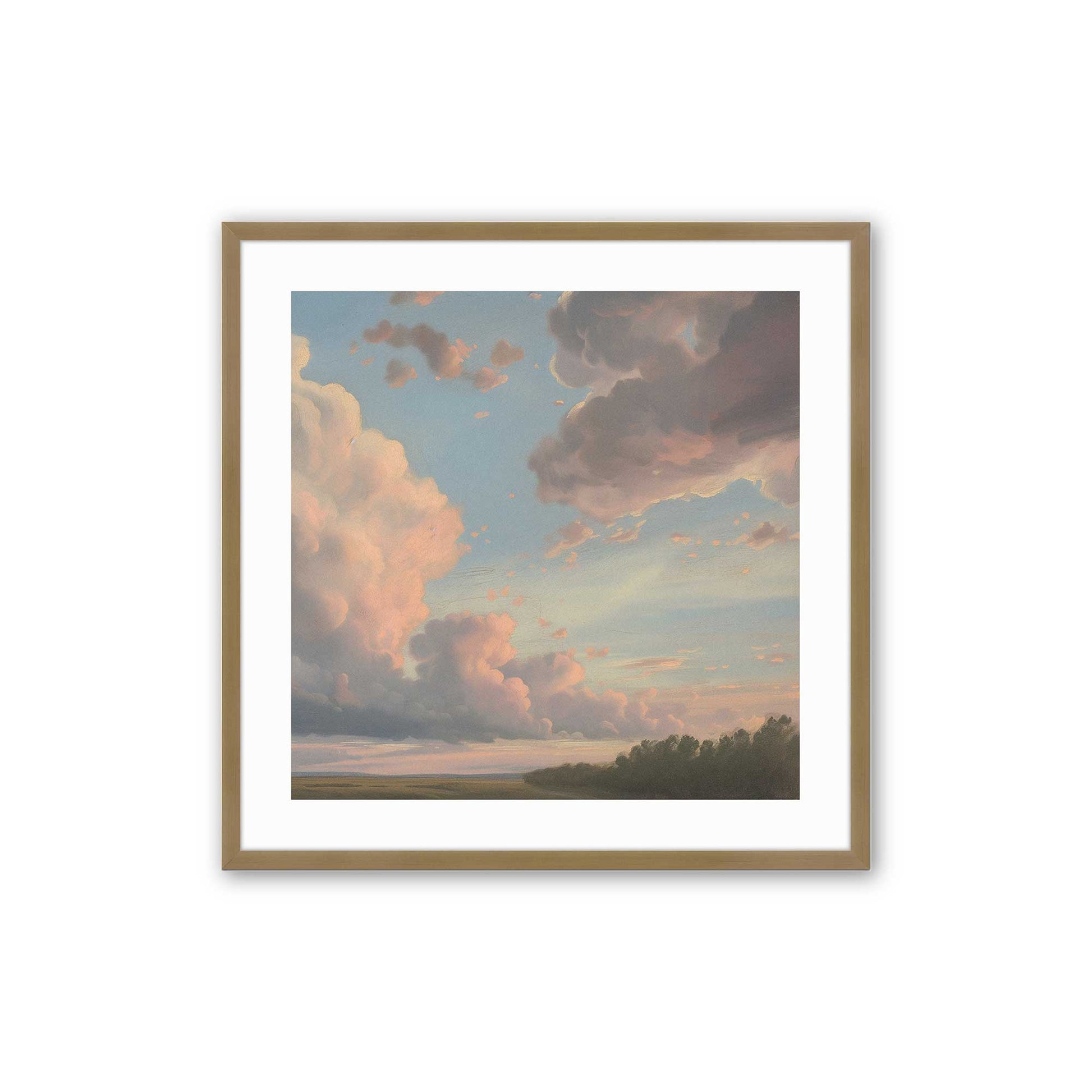 [Color:Brushed Gold], Picture of art in a Brushed Gold frame