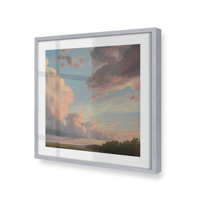 [Color:Polished Chrome], Picture of art in a Polished Chrome frame at an angle