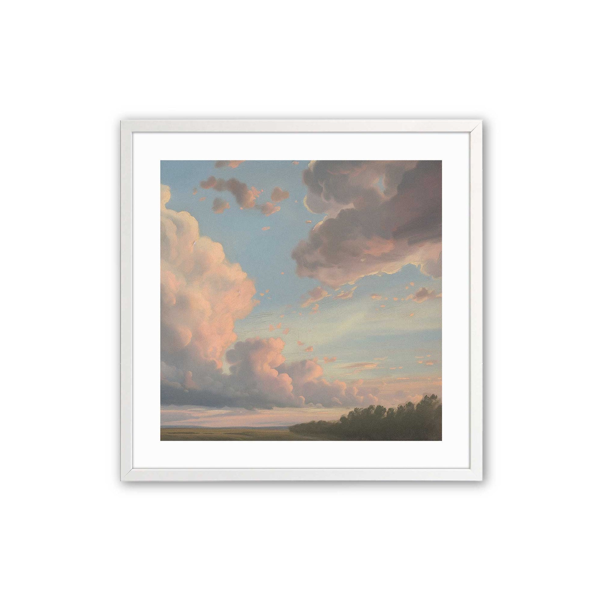 [Color:Opaque White], Picture of art in a Opaque White frame