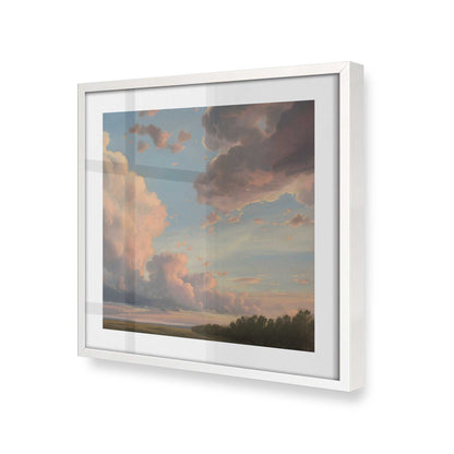 [Color:Opaque White], Picture of art in a Opaque White frame at an angle