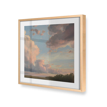 [Color:Raw Maple], Picture of art in a Raw Maple frame at an angle