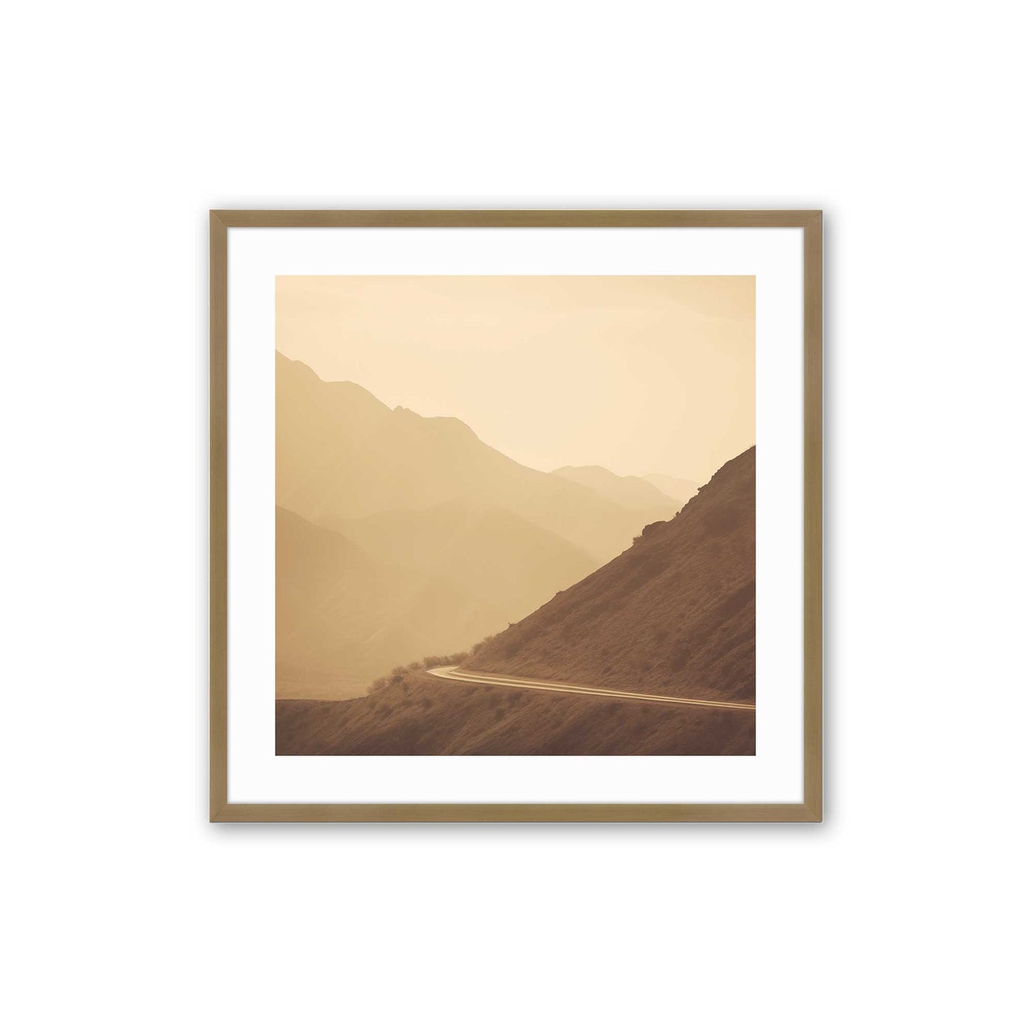 [Color:Brushed Gold], Picture of art in a Brushed Gold frame