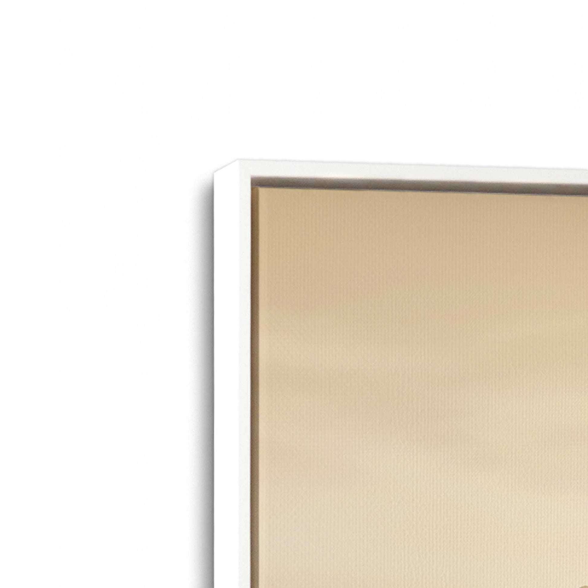 [Color:Opaque White], Picture of art in a White frame at an angle