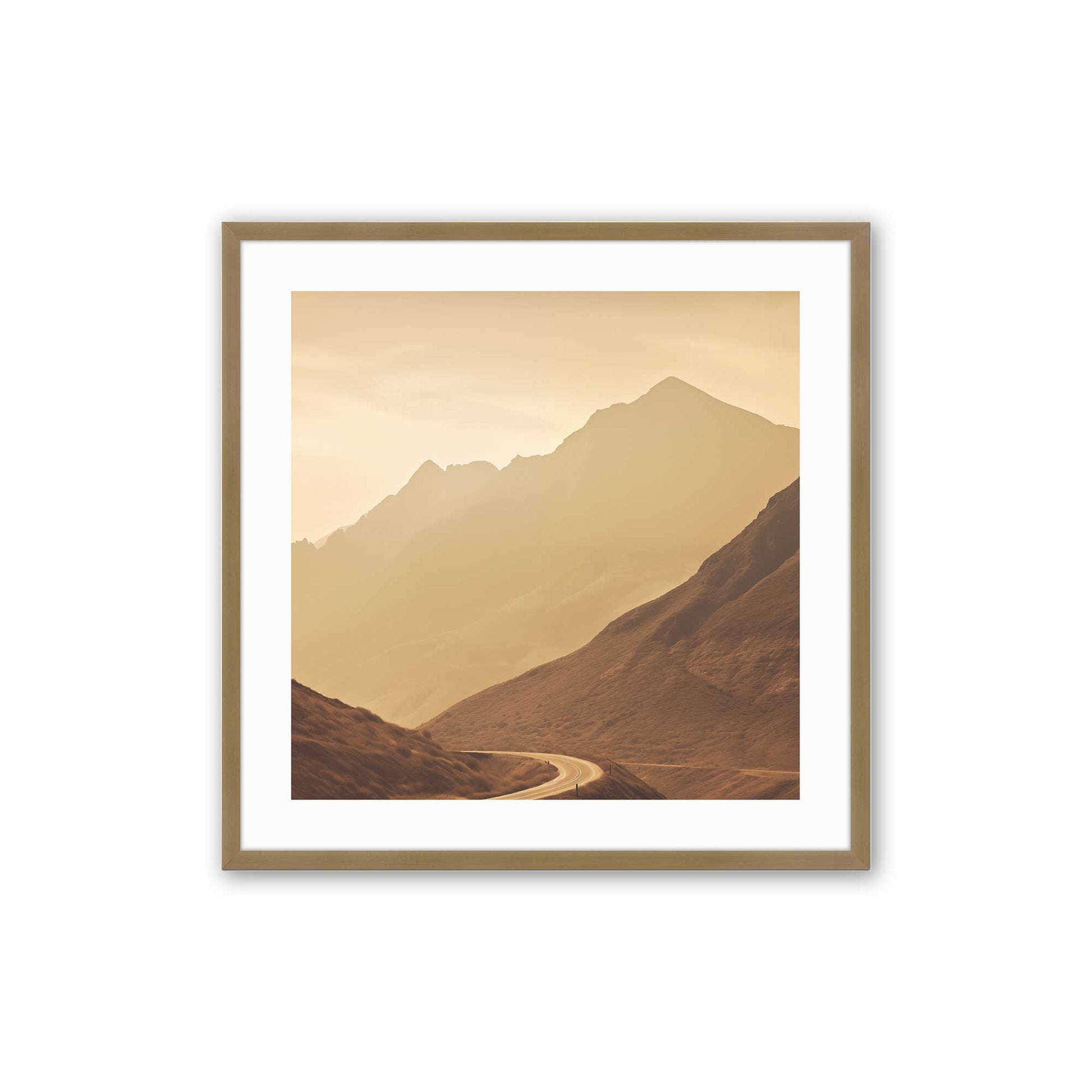 [Color:Brushed Gold], Picture of art in a Brushed Gold frame