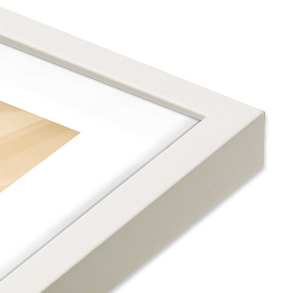 [Color:Opaque White], Picture of art in a Opaque White frame of the corner