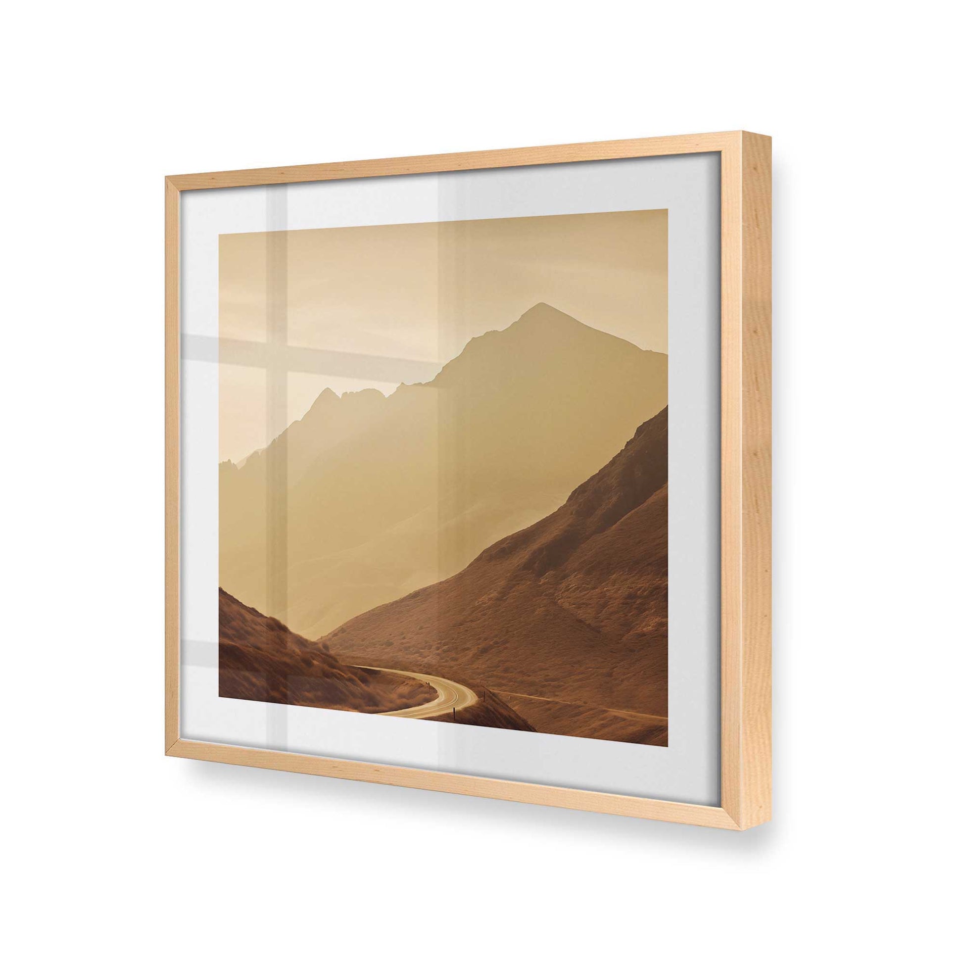 [Color:Raw Maple], Picture of art in a Raw Maple frame at an angle