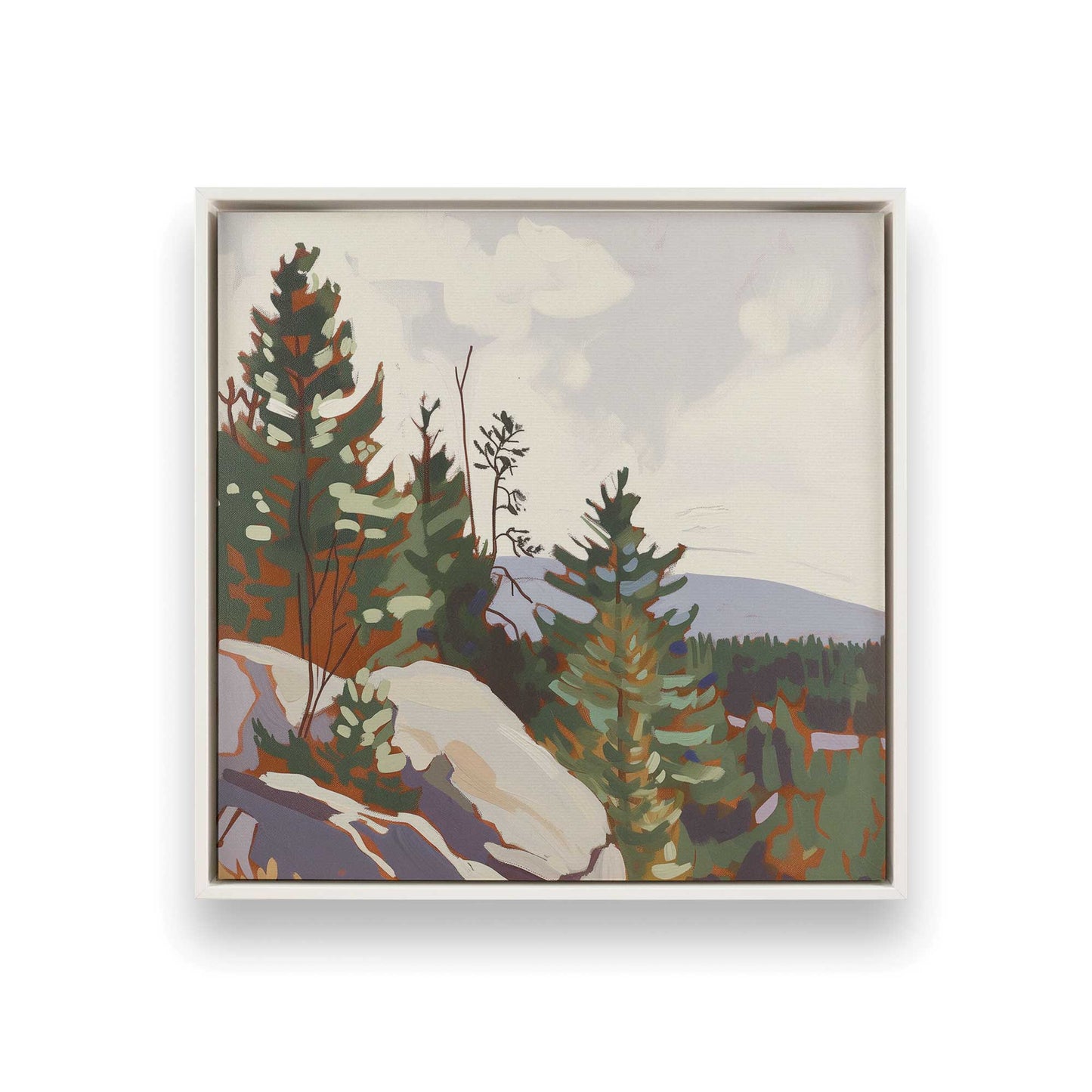 [Color:Opaque White], Picture of art in a White frame