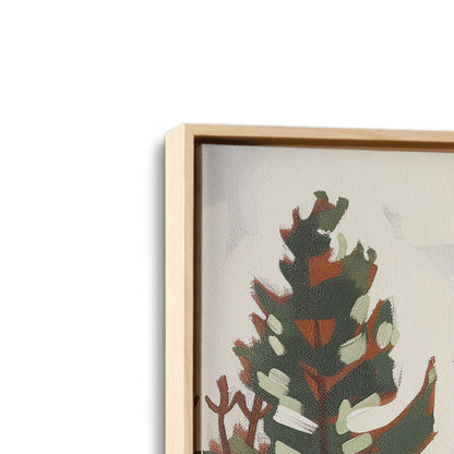 [Color:American Maple], Picture of art in a American Maple frame at an angle