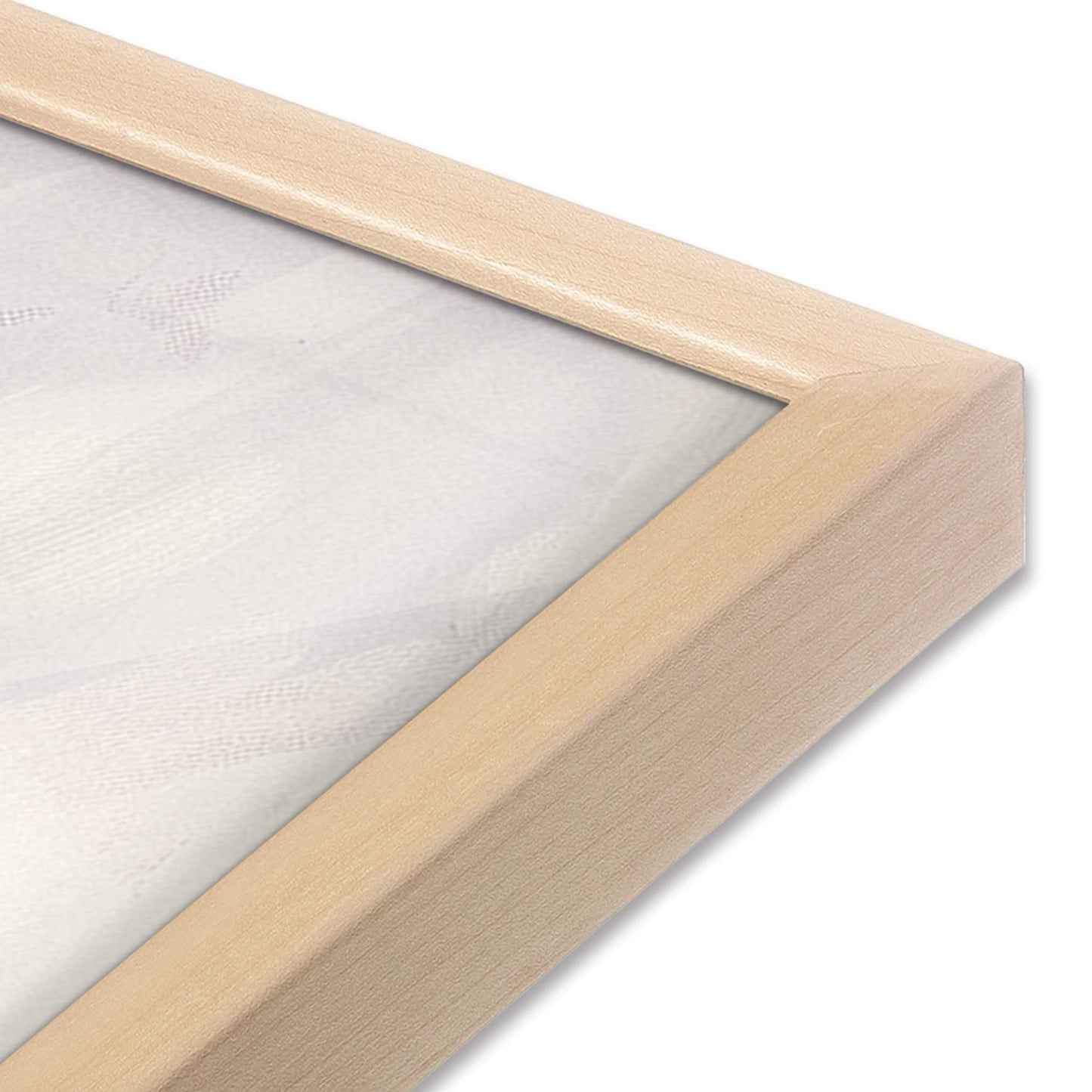 [Color:Raw Maple], Picture of art in a Raw Maple frame of the corner