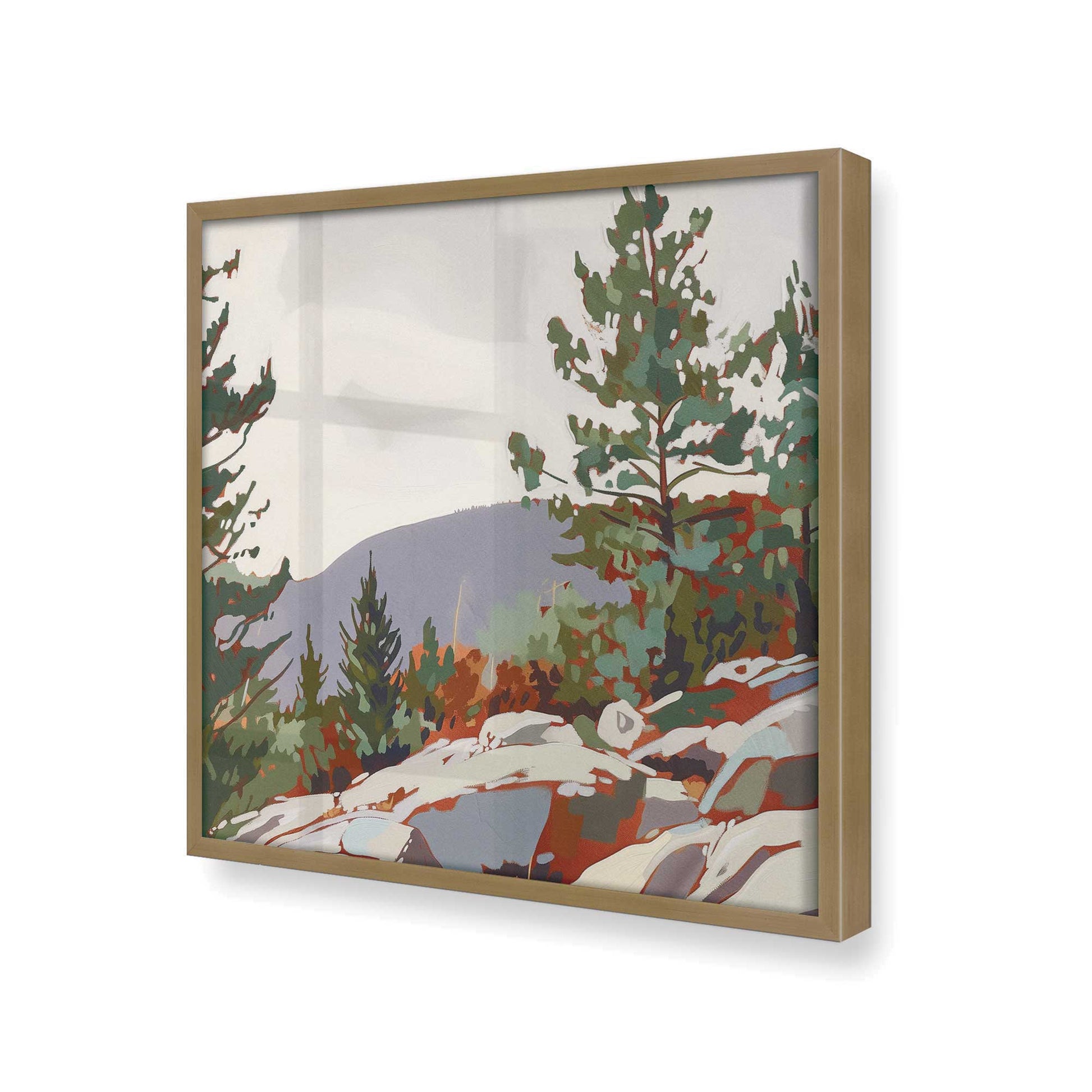 [Color:Brushed Gold], Picture of art in a Brushed Gold frame of the corner