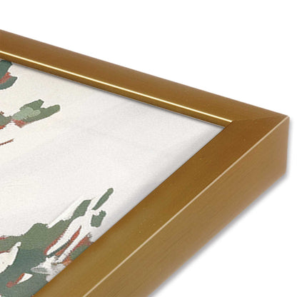 [Color:Polished Gold], Picture of art in a Polished Gold frame at an angle