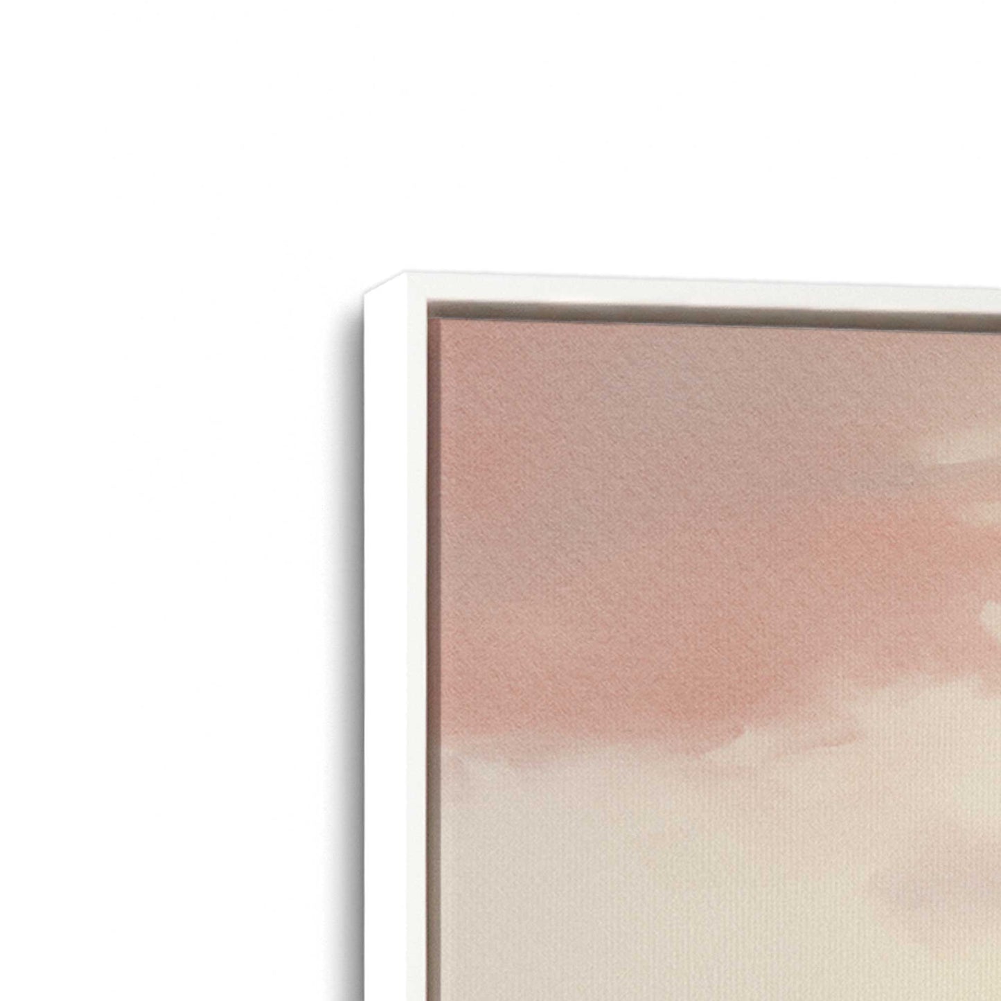 [Color:Opaque White], Picture of art in a White frame at an angle