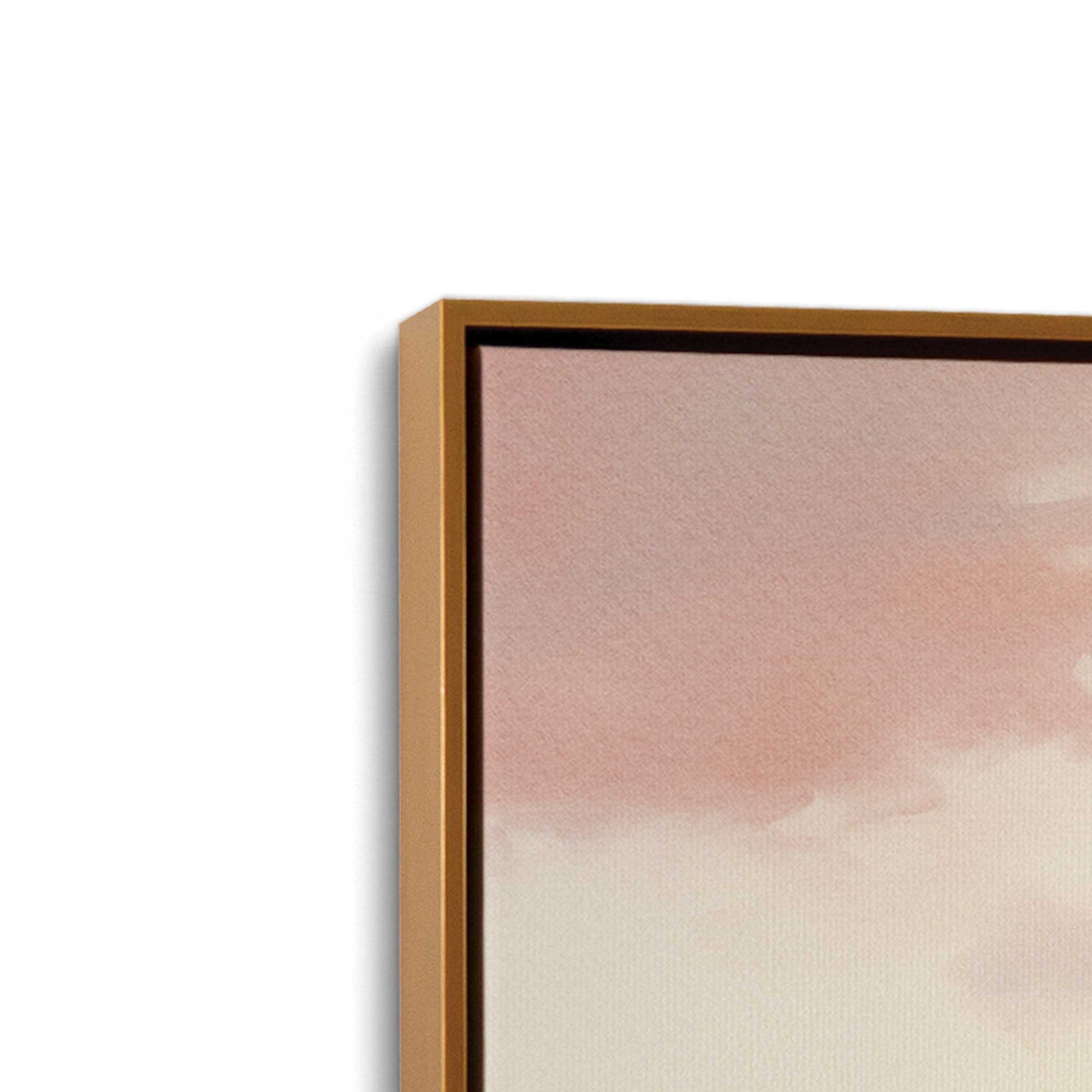 [Color:Polished Gold], Picture of art in a Polished Gold frame at an angle