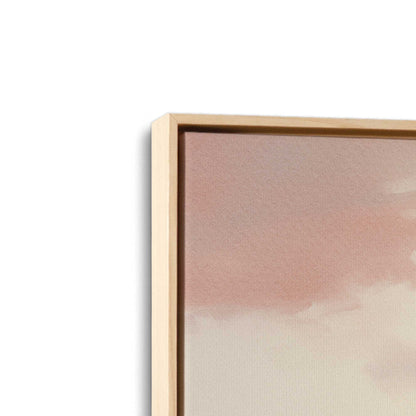 [Color:American Maple], Picture of art in a American Maple frame at an angle