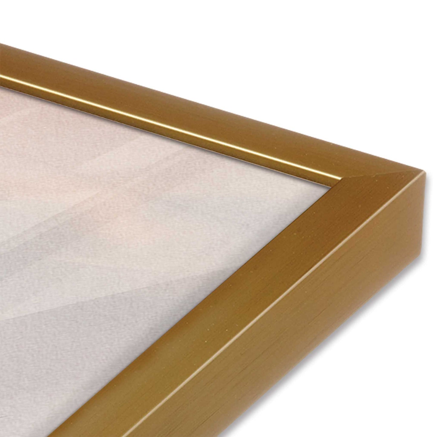 [Color:Polished Gold], Picture of art in a Polished Gold frame of the corner