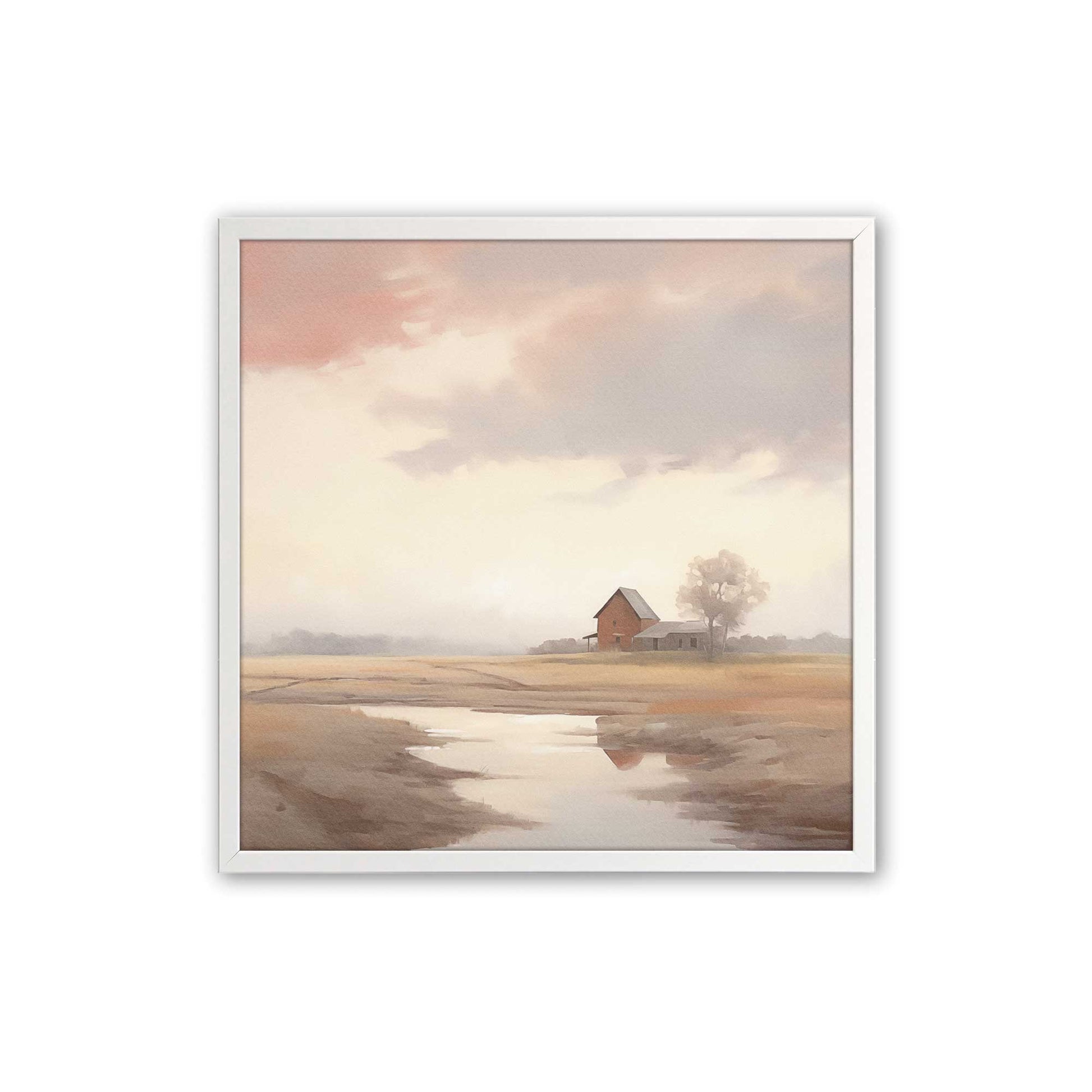 [Color:Opaque White], Picture of art in a Opaque White frame