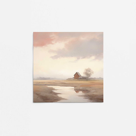 Rustic Barn Reflections Promotional Rolled Print