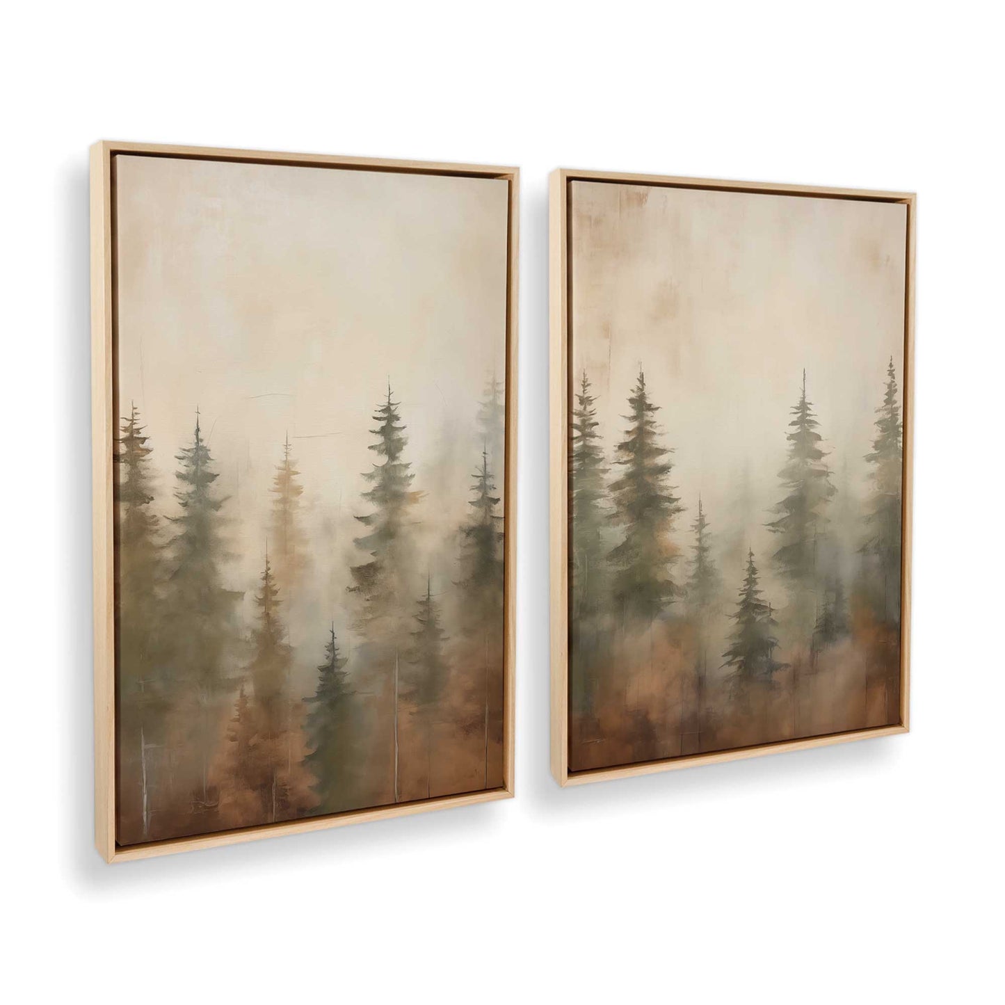 [Color:American Maple] Picture of art in a American Maple frame at an angle