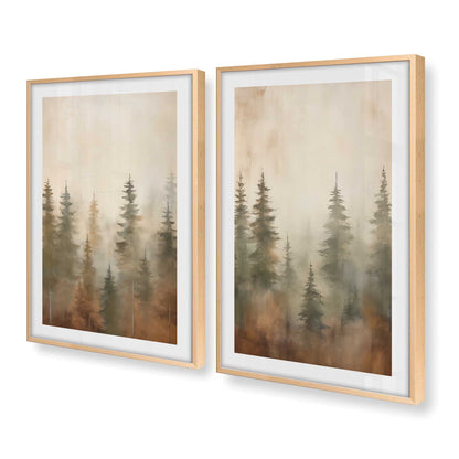 [Color:Raw Maple] Picture of art in a Raw Maple frame at an angle