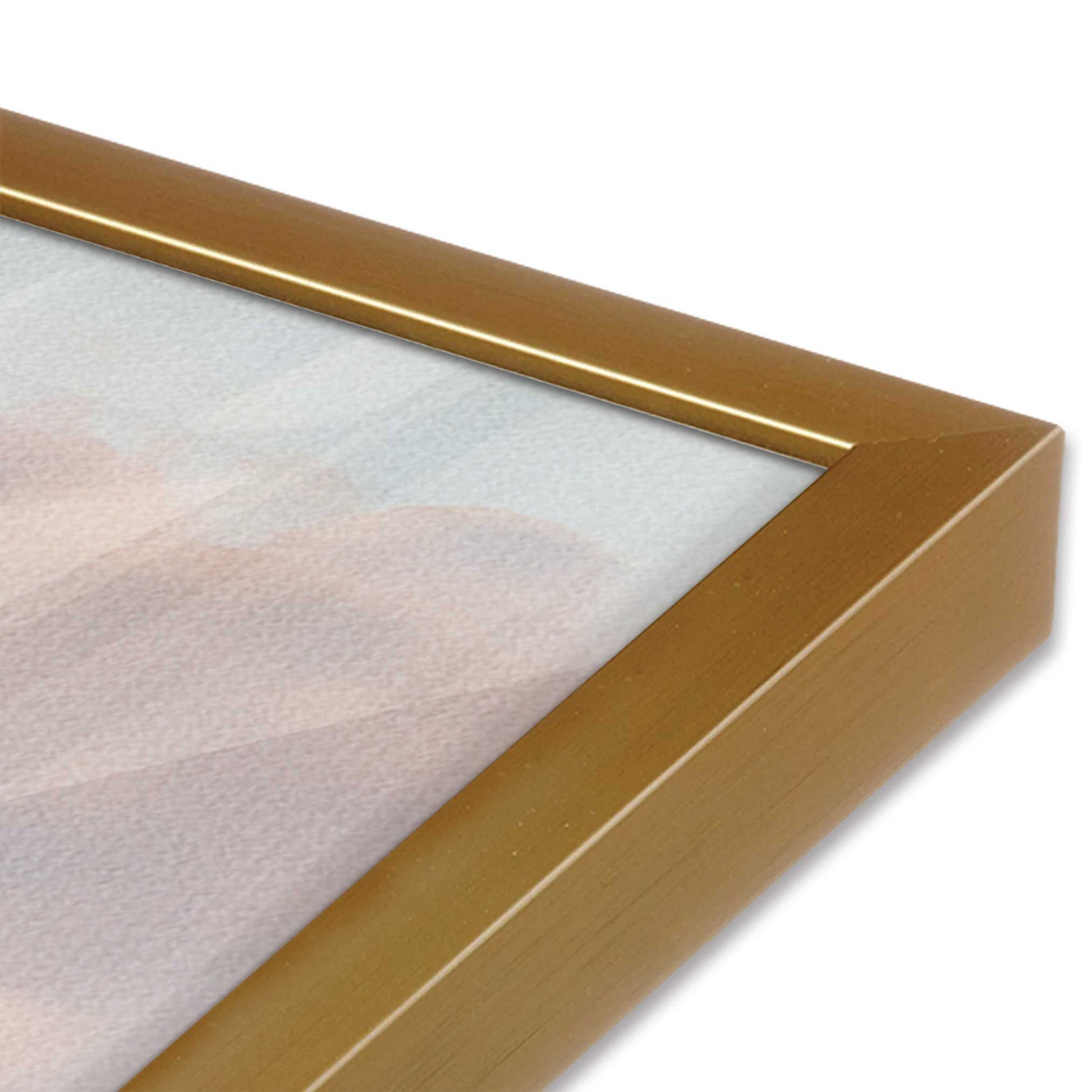 [Color:Polished Gold] Picture of art in a Polished Gold frame of the corner