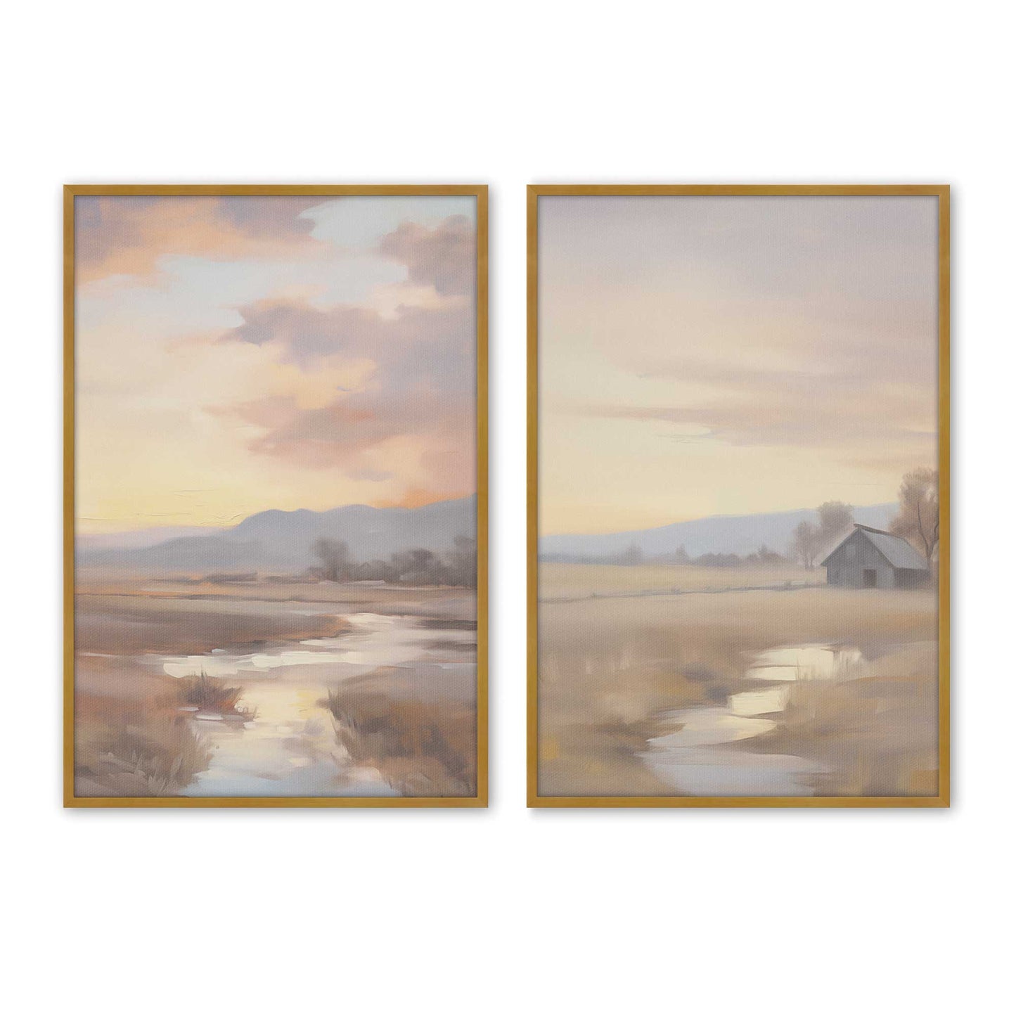 [Color:Polished Gold] Picture of art in a Polished Gold frame