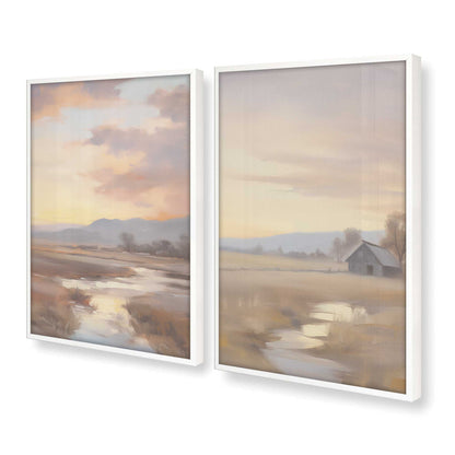 [Color:Opaque White] Picture of art in a Opaque White frame at an angle