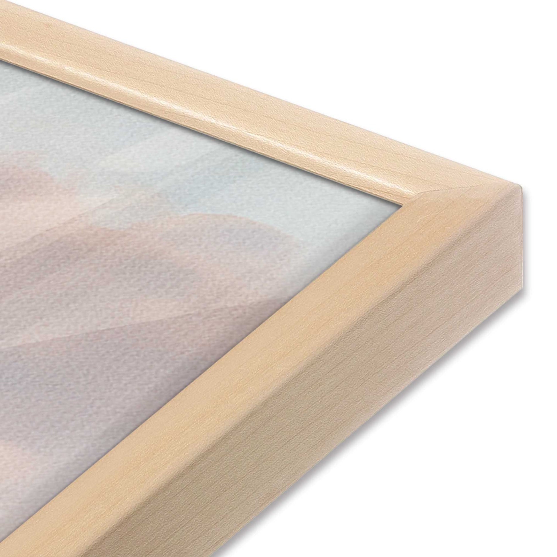 [Color:Raw Maple] Picture of art in a Raw Maple frame of the corner