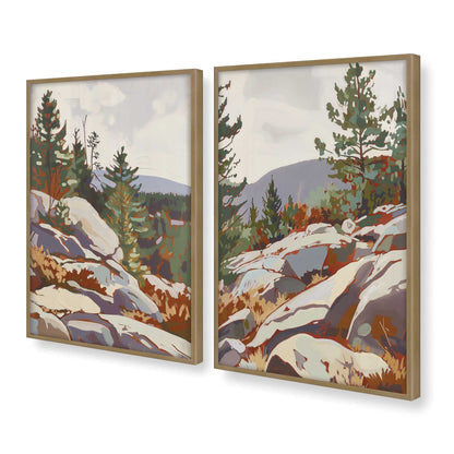 [Color:Brushed Gold] Picture of art in a Brushed Gold frame at an angle