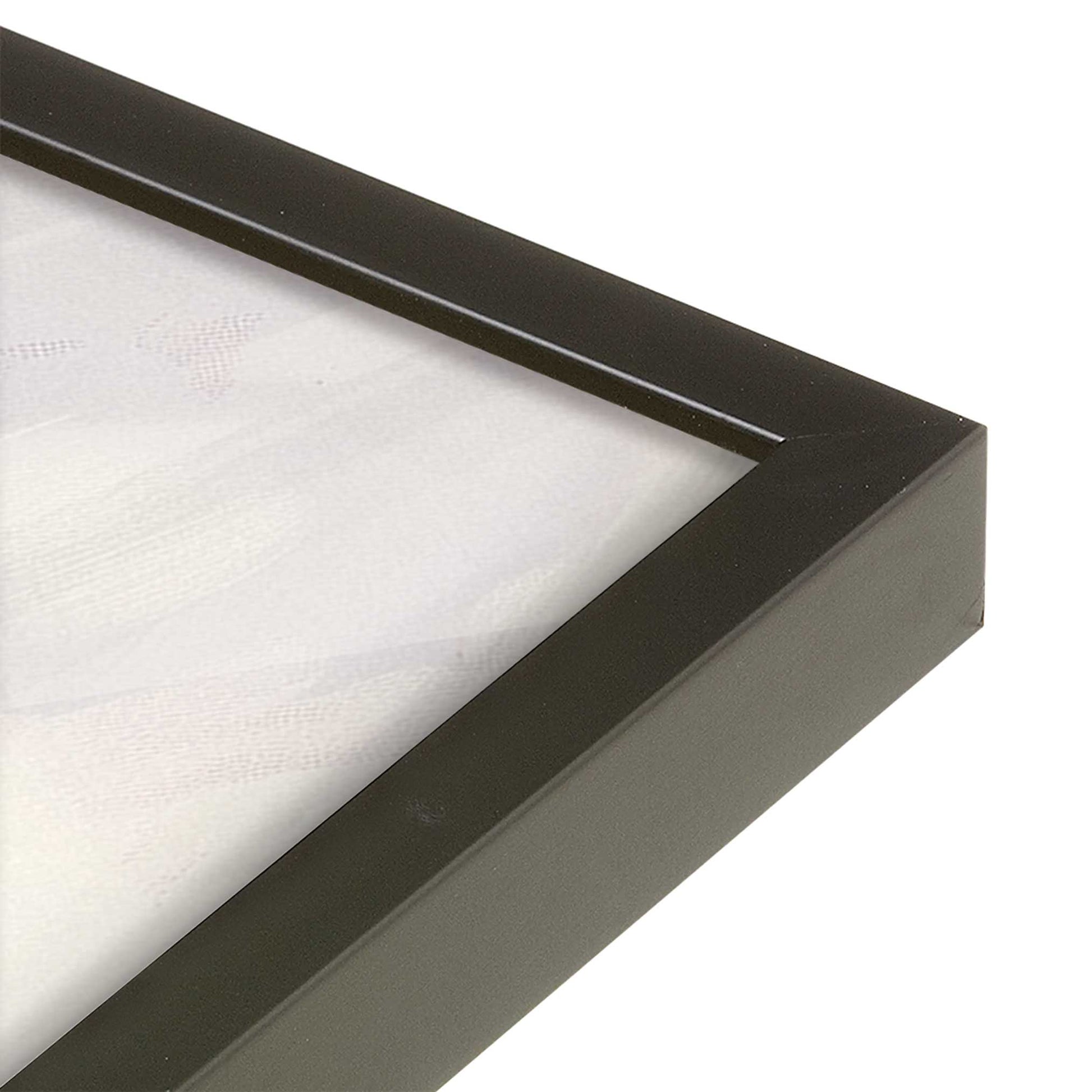 [Color:Satin Black] Picture of art in a Satin Black frame of the corner