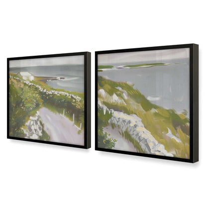 [Color:Satin Black], Picture of art in a Satin Black frame at an angle