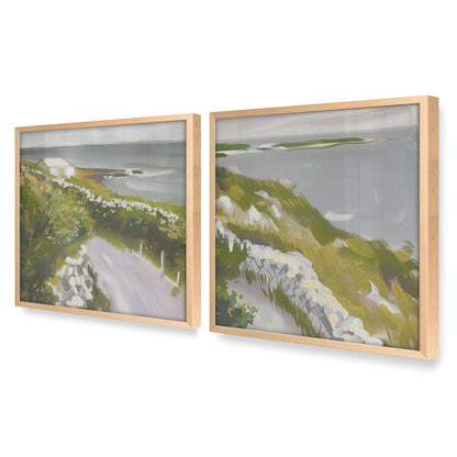 [Color:Raw Maple], Picture of art in a Raw Maple frame at an angle