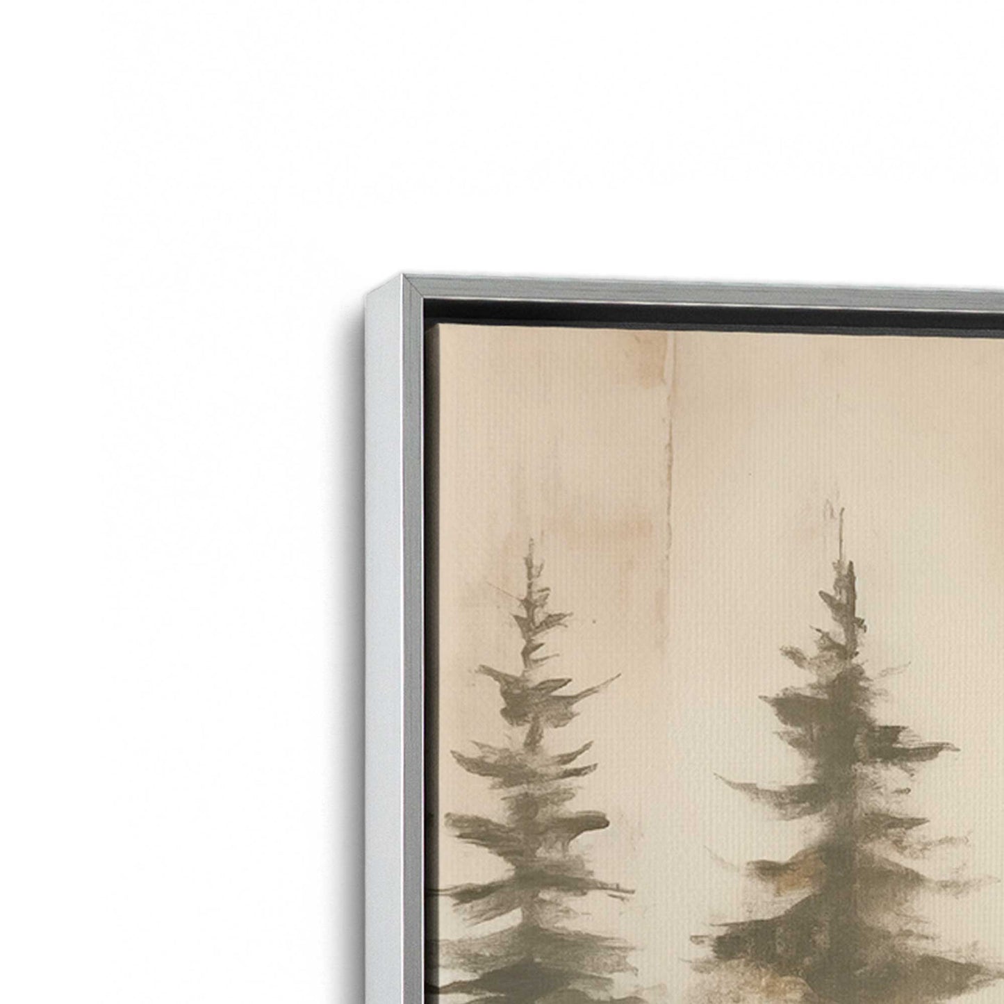 Foggy Warm Forest, Set of 2 Print on Canvas