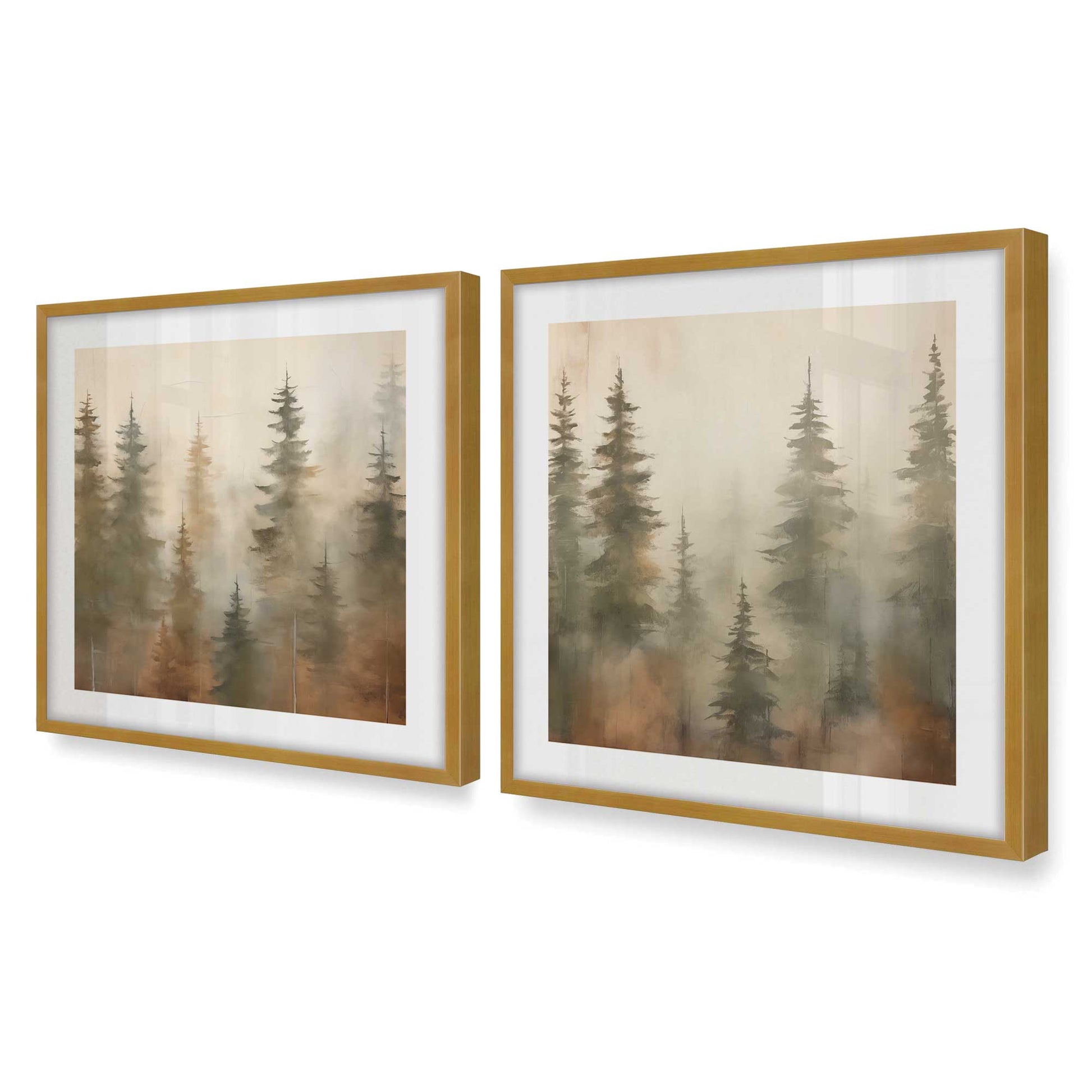 [Color:Polished Gold], Picture of art in a Polished Gold frame at an angle