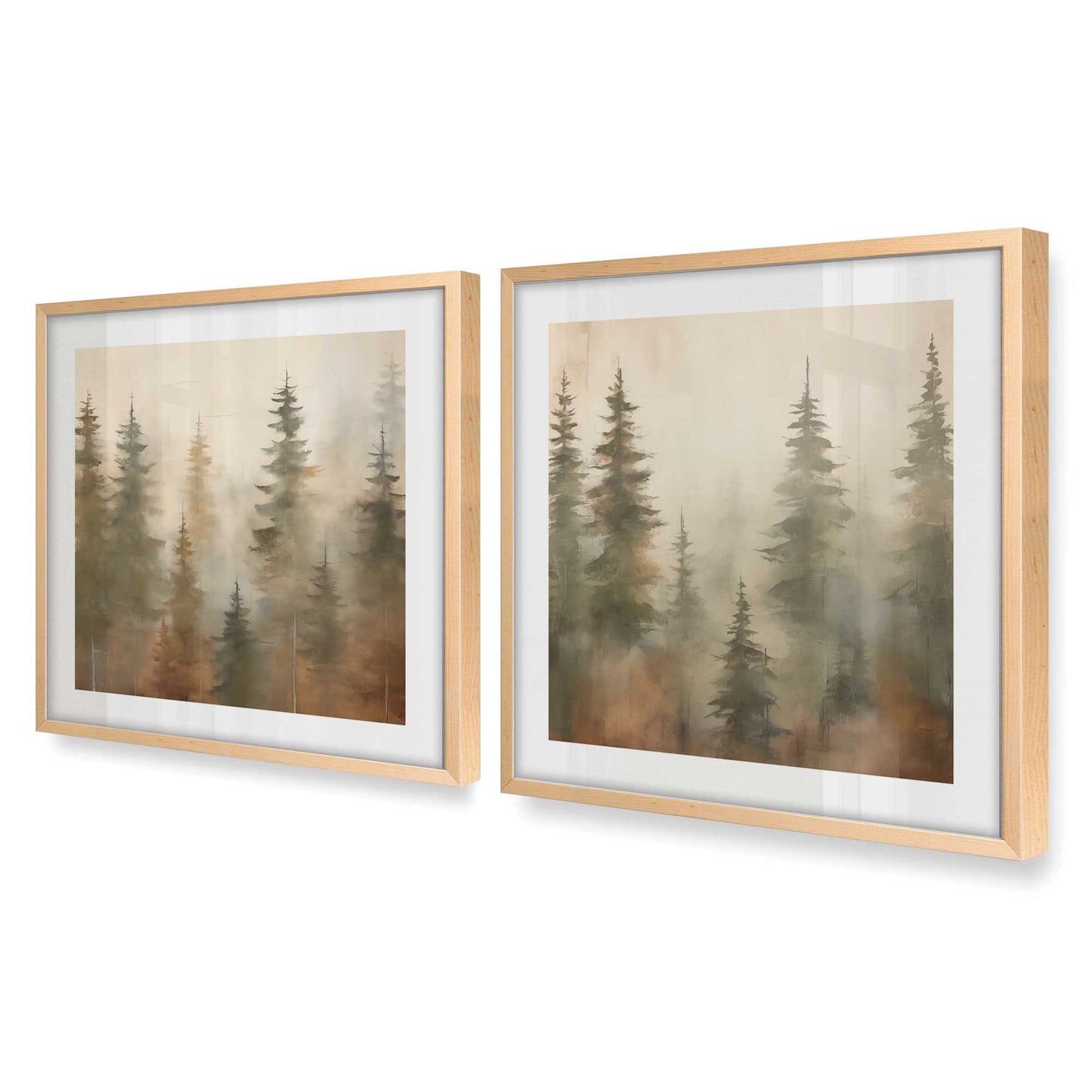 [Color:Raw Maple], Picture of art in a Raw Maple frame at an angle