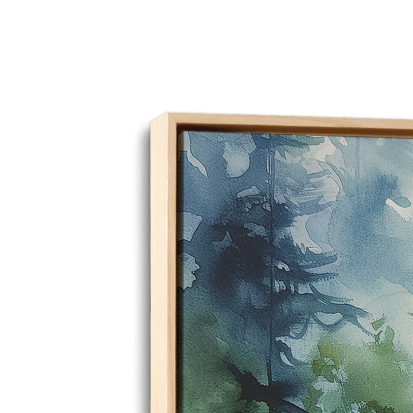 Blue and Green Enchanted Forest, Set of 2 Print on Canvas