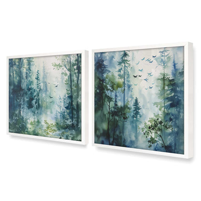 [Color:Opaque White], Picture of art in a Opaque White frame at an angle