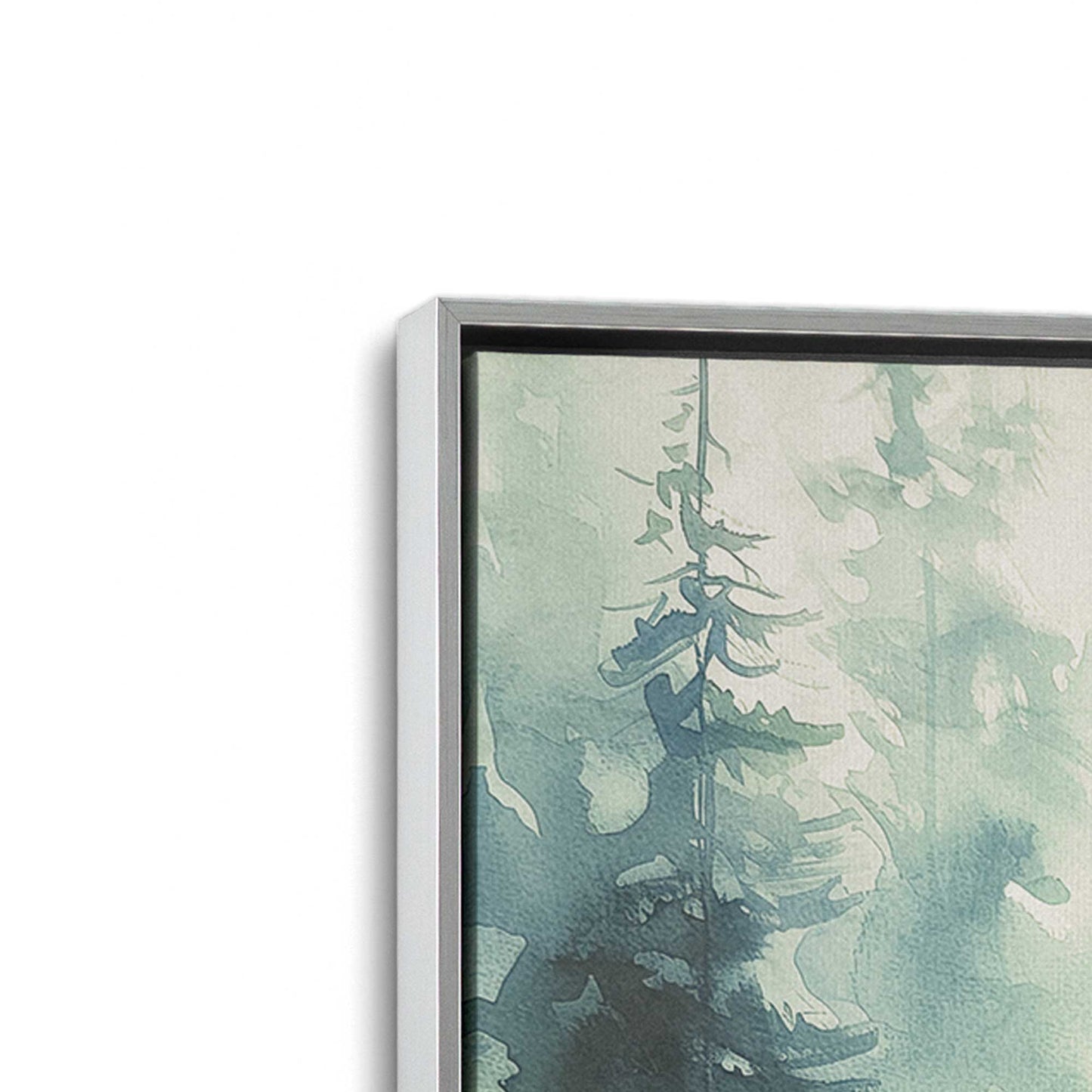 Woodland Birds in Mist, Set of 2 Print on Canvas