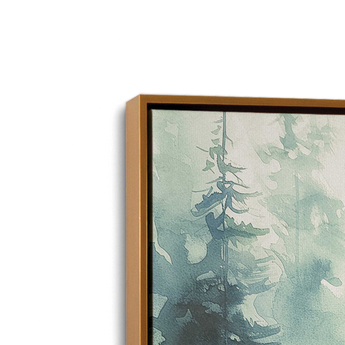 Woodland Birds in Mist, Set of 2 Print on Canvas