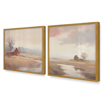 [Color:Polished Gold], Picture of art in a Polished Gold frame at an angle