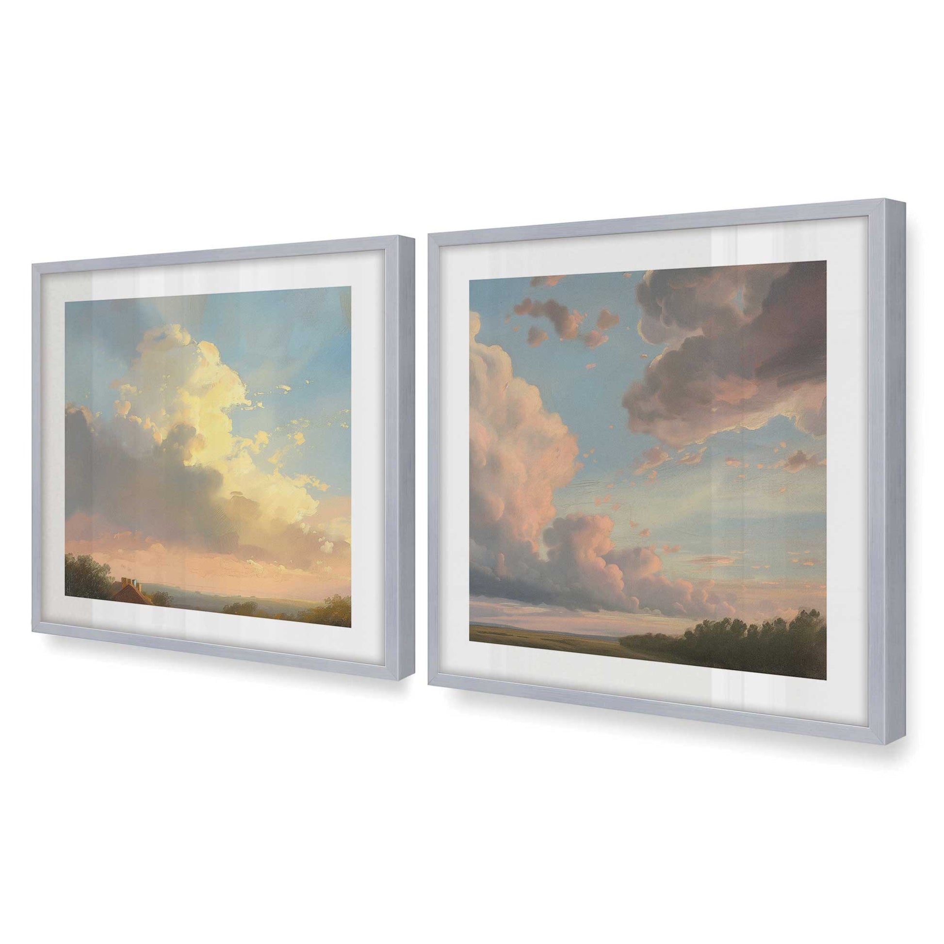 [Color:Polished Chrome], Picture of art in a Polished Chrome frame at an angle