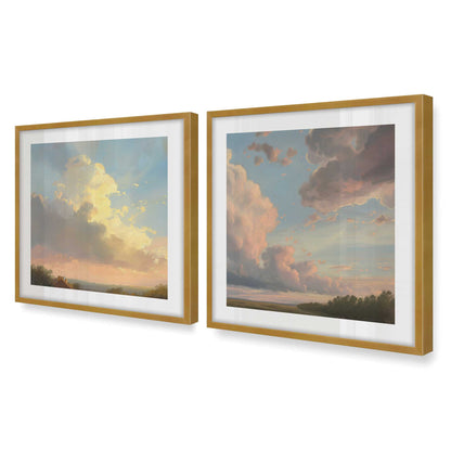 [Color:Polished Gold], Picture of art in a Polished Gold frame at an angle