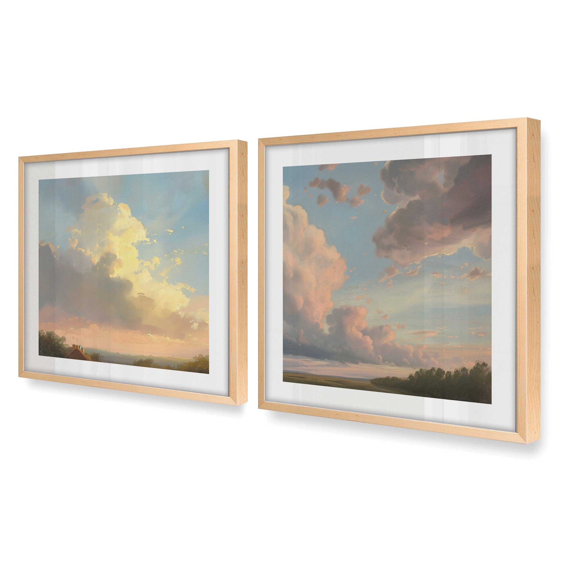 [Color:Raw Maple], Picture of art in a Raw Maple frame at an angle