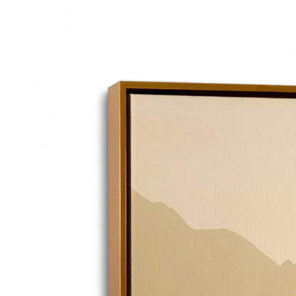 [Color:Polished Gold], Picture of art in a Polished Gold frame at an angle