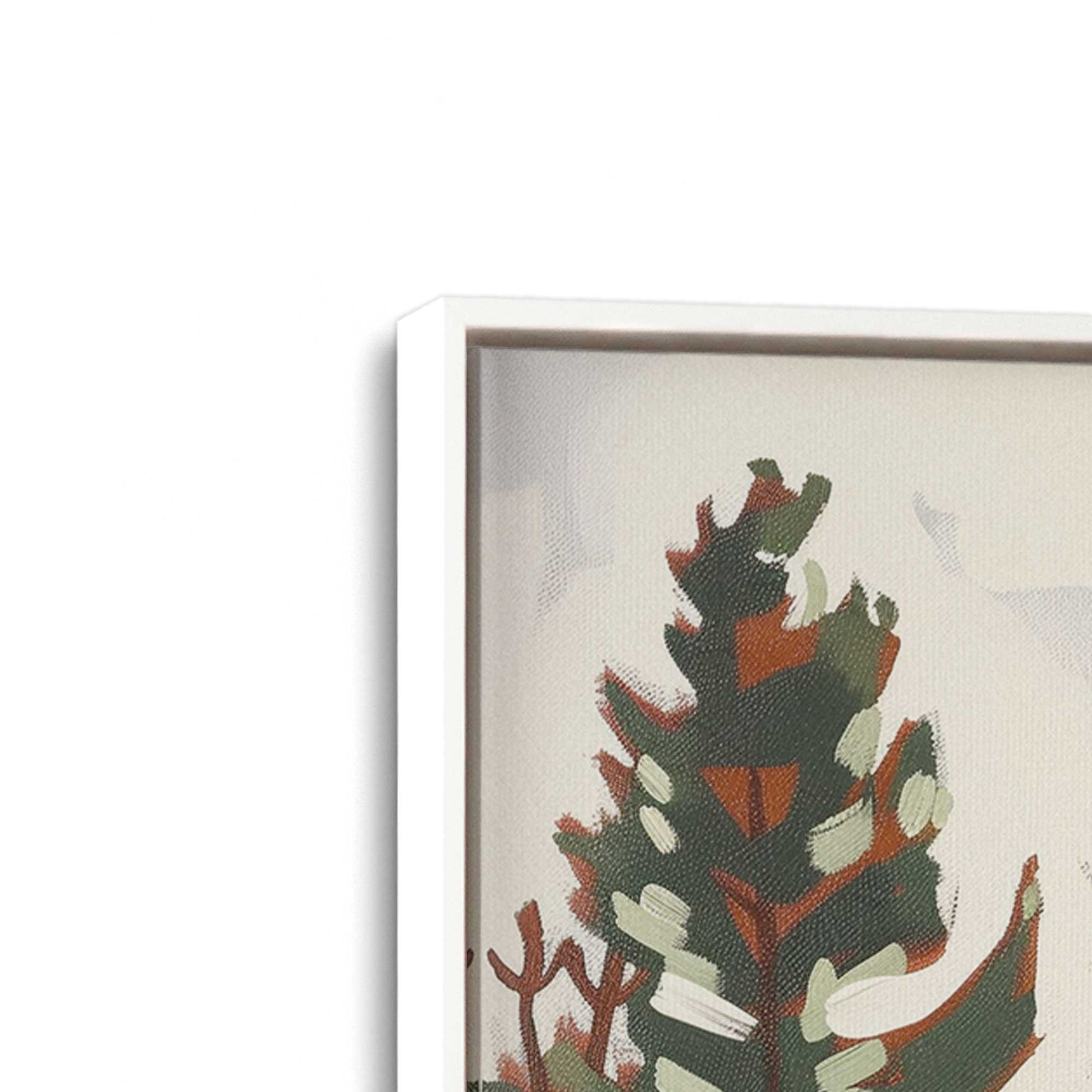 [Color:Opaque White], Picture of art in a White frame at an angle