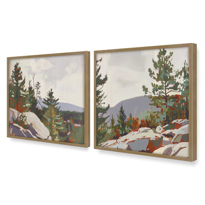 [Color:Brushed Gold], Picture of art in a Brushed Gold frame of the corner