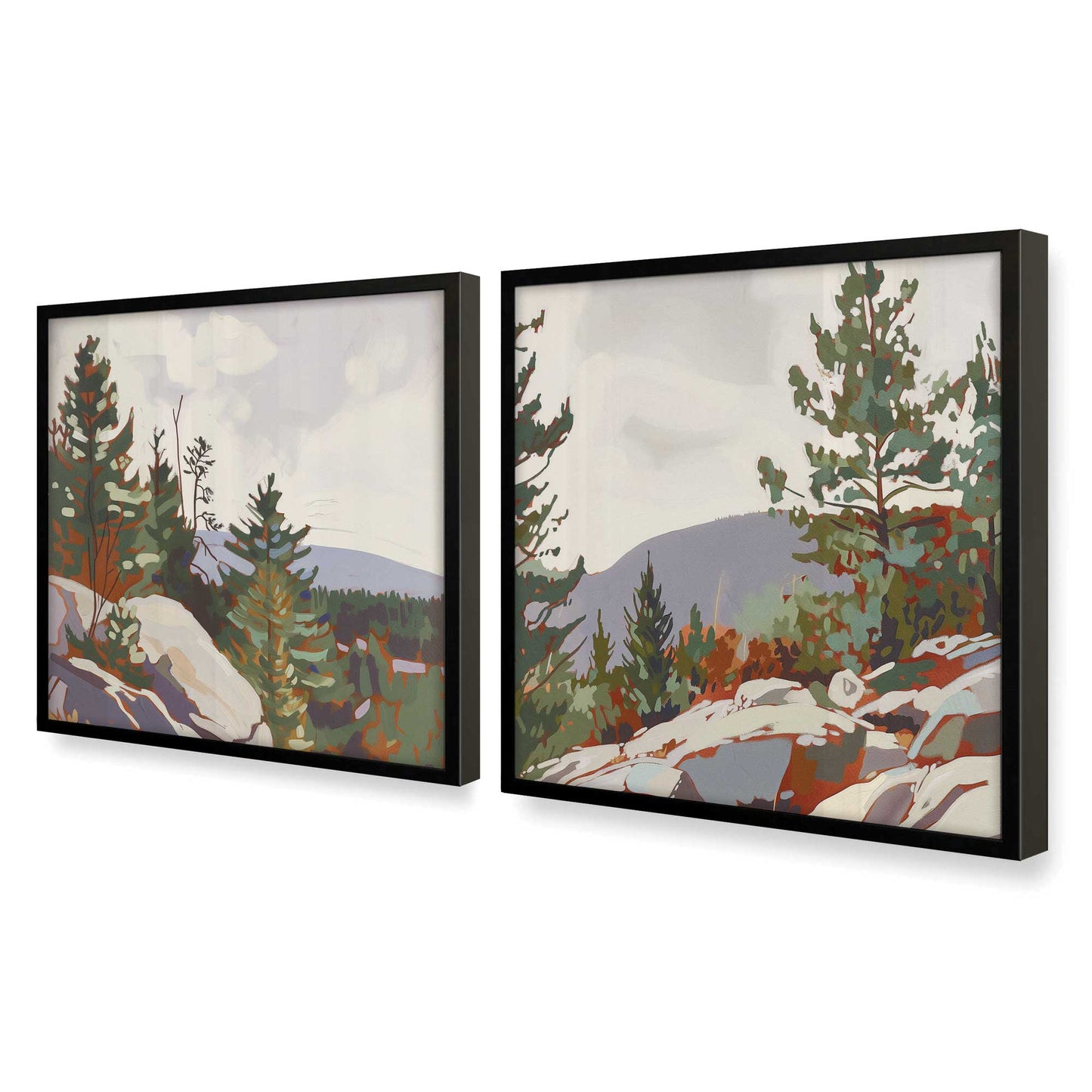 [Color:Satin Black], Picture of art in a Satin Black frame at an angle