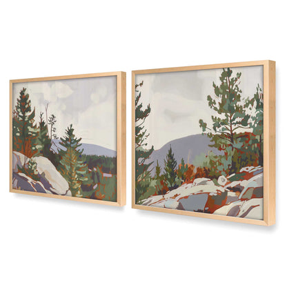 [Color:Raw Maple], Picture of art in a Raw Maple frame at an angle