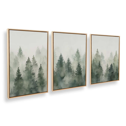 [Color:American Maple] Picture of art in a American Maple frame at an angle