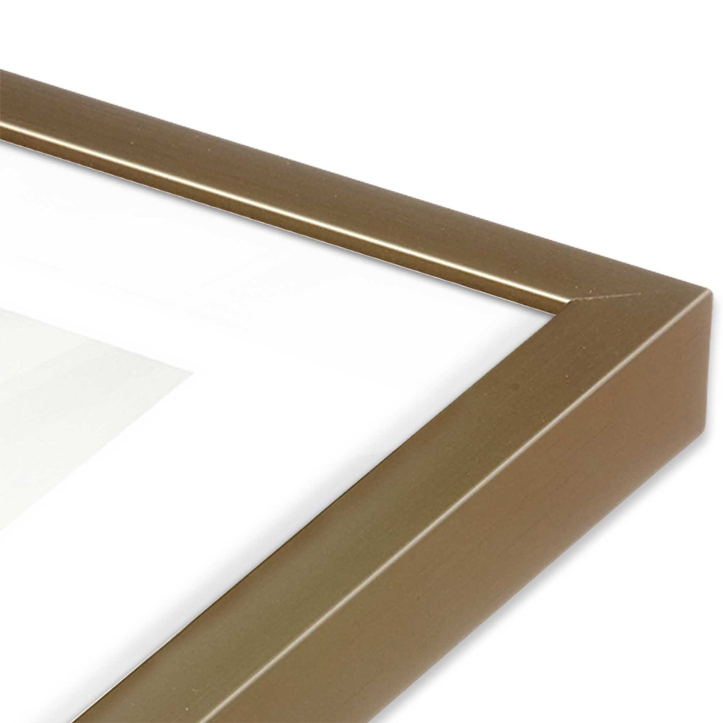 [Color:Brushed Gold] Picture of art in a Brushed Gold frame